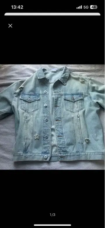 [ WISH FOR EVER ] 빈티지 데미지 데님 숏 자켓