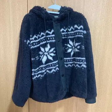 THE RERACS 노르딕 보아 플리스 자켓 36 블랙