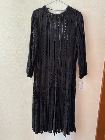 IENA 블랙 레이스 원피스