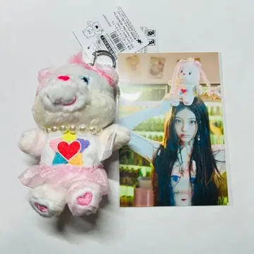 ILLIT 케어베어 원희 소프트 키체인 콜라보