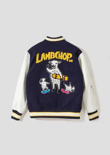 그라니프 LAMBCHOP 바시티 자켓 네이비/화이트
