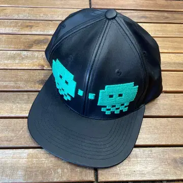 미사용 스프라툰 해파리 가죽 느낌 스냅백 캡