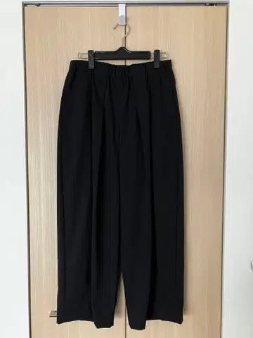 미즈이로인드 블랙 와이드 팬츠 전체 밴딩 새상품급