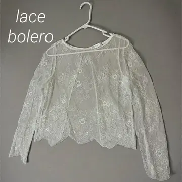 FURUM 볼레로 화이트 레이스 상의 M 사이즈