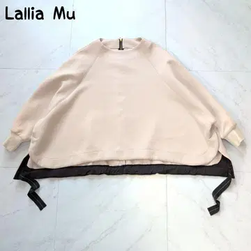 Lallia Mu 스무스 스폰 플레어 풀오버 돌먼 슬리브