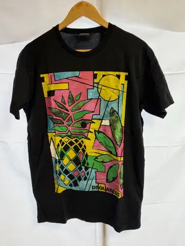 DSQUARED2 컬러풀 그래픽 T셔츠