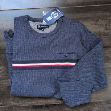 택 포함 새상품 네이비 스트라이프 디자인 스웨터 M 사이즈