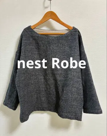 네스트로브 린넨 혼방 울 풀오버 일본제