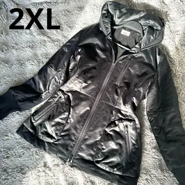 세시카 블루 2XL 블랙 자켓 A라인 후드 여배우 옷깃