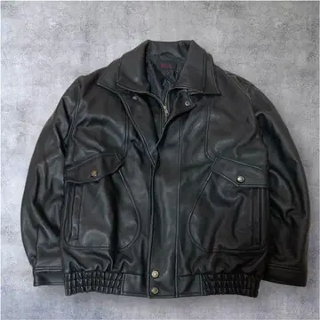 A-2 가죽 플라이트 자켓 인조 가죽 y2k 빈티지 쇼트 기장