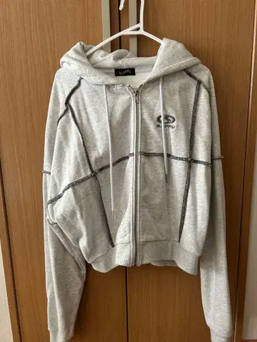 크롭 후드티 지퍼 아우터 후디