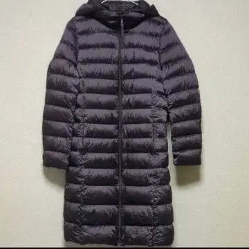 유니클로 울트라 라이트 다운 후디드 코트 브라운 M 사이즈 새상품급