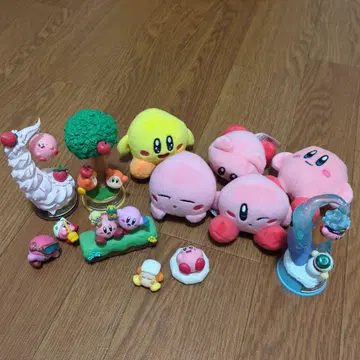 커비 봉제 인형 피규어 세트