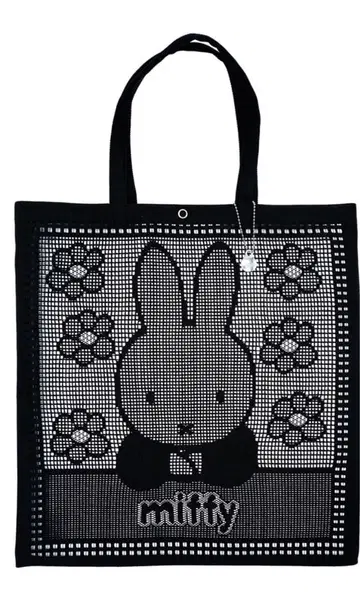 새상품 미피 근택 레이스 레이스백 토트백 에코백 블랙