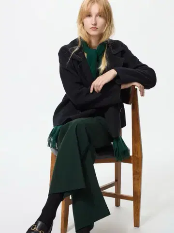 [ 새상품! 택 포함 ] UNIQLO 더블 페이스 숏코트 릴랙스 핏