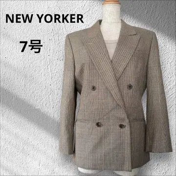 [ NEW YORKER ] 뉴요커 테일러드 자켓 7호 체크 무늬