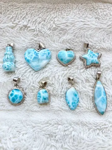 파격 라리마 실버 925 펜던트 8개 세트