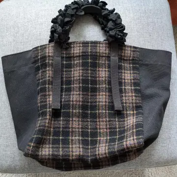 LUDLOW 체크 무늬 토트백