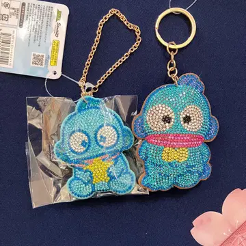 한교동 반짝이 키링 큐빅 키링 교동