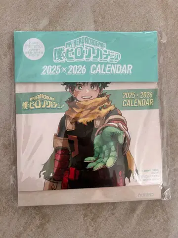 나의 히어로 아카데미아 2025 x 2026 달력 non-no 부록