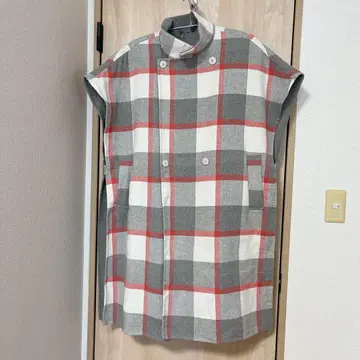 니코앤드 - 체크 리버 하이넥 판초 L