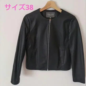 유나이티드 애로우즈 A DAY IN THE LIFE 램 가죽 노카라