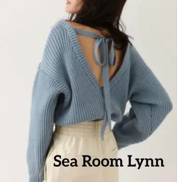 searoomlynn 시루무린 니트 바디 수트 스카이블루 v넥