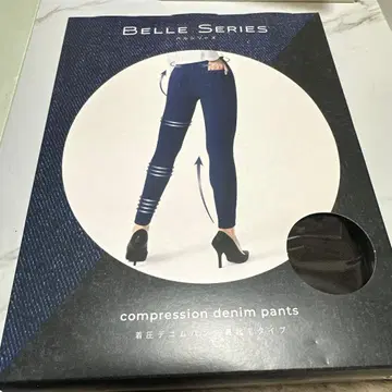 벨미스 압박 데님 팬츠 속기모 M 미사용 새상품