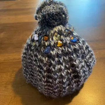 이타리야 알파카 비쥬 니트 모자