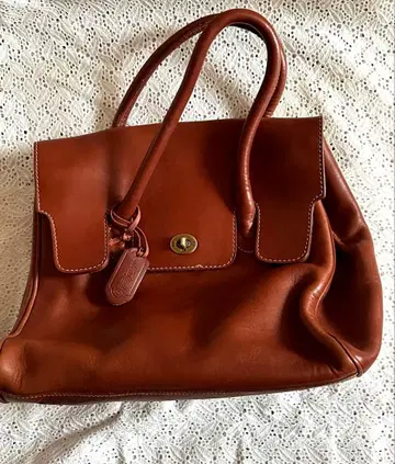 M.Volponi 소가죽 이탈리아제 토트백 브라운 빈티지