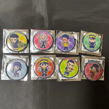 골든 카무이 히라토리초 x 수수께끼 풀이 캔뱃지 전 8종 세트