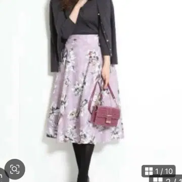 저스길리티 그라데 플라워 프린트 스커트