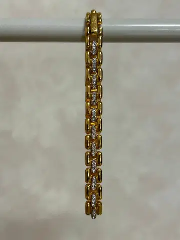 새상품 장기 보관품 골드 패션 팔찌 스톤 포함 여성용