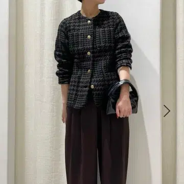 존 브라니건 골드 버튼 트위드 자켓