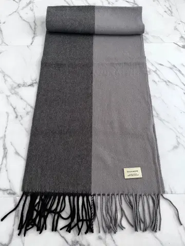 새상품급 유나이티드 애로우즈 그린 라벨 릴랙싱 캐시미어 머플러 그레이