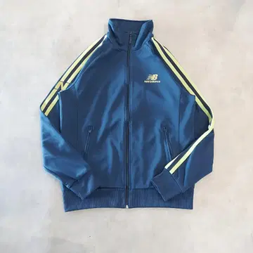 뉴발란스 트랙 자켓 구제 의류 로고 자수 L 네이비 그린 16226