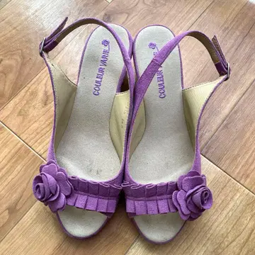 COULEUR VARIE 웨지 힐 샌들 24cm