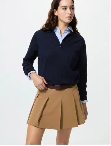 유니클로 플리츠 스코트