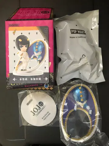 POP MART 죠죠의 기묘한 모험 홍콩 피규어 황금의 바람 부챠라티