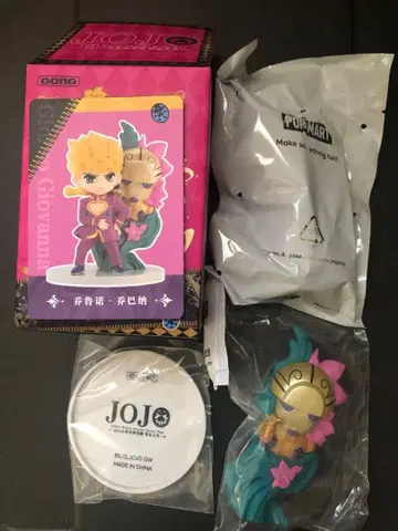 POP MART 죠죠의 기묘한 모험 홍콩 피규어 황금의 바람 죠르노