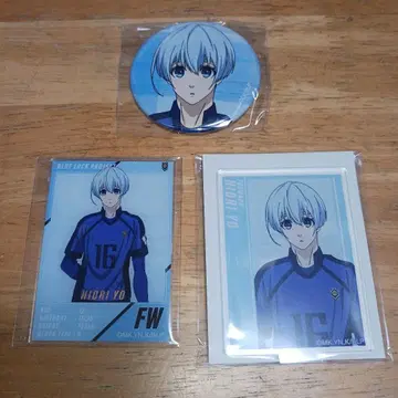 효리 양 아크릴 스탠드 & 캔뱃지 & 아크릴 카드 3점 블루 록