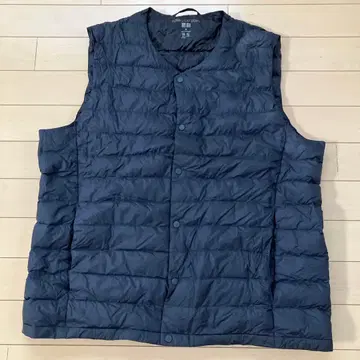 11.19 유니클로 울트라 라이드다운 다운 베스트 네이비 XL