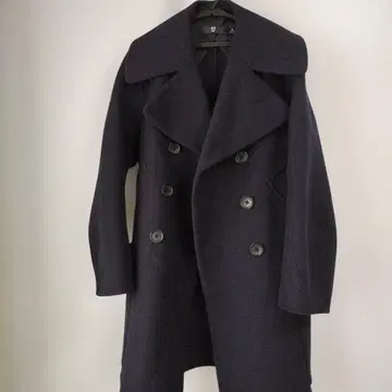 UNIQLO J 유니클로 더블 페이스 피코트 네이비 M