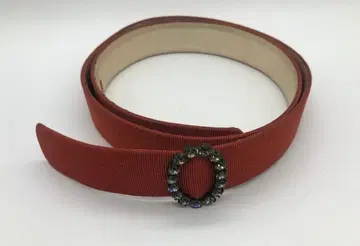 폭시 FOXEY 벨트 비쥬 버클 분리 불가 오렌지 계열