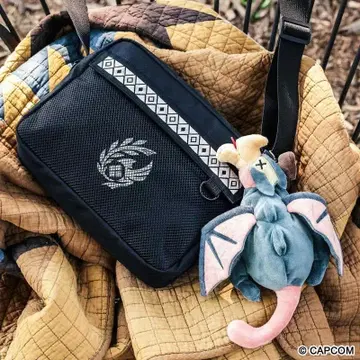 몬스터 헌터 와일즈 엠블럼 숄더백 & 게료스 봉제 인형 파우치