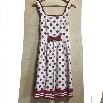 오늘까지 Melody Basket 도트 무늬 원피스