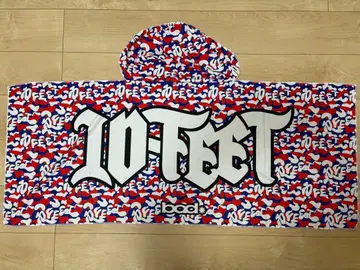 10-FEET 후드 부착 타월 컬러풀 카모플라쥬