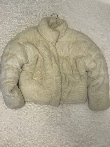 보아 자켓 S 사이즈 크림색