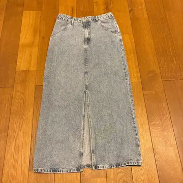 Discoat US 코튼 데님 내로우 스커트