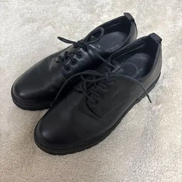 GLOBAL WORK 블랙 레이스업 슈즈